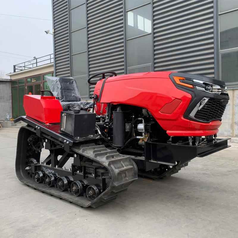 小型多功能果园管理机履带式微耕机林地割草开沟施肥耕田机