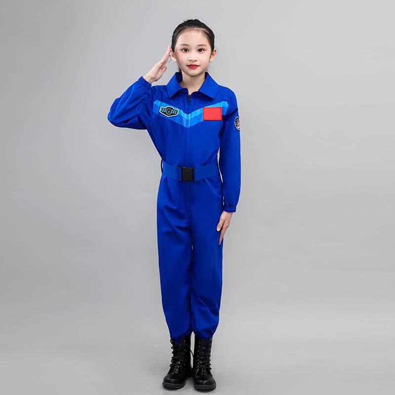 高档儿童天员出服飞行员制套装航宇航员太空服演航空服六一表演服