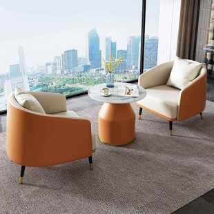 意式样品屋展示中心美容院口腔诊所医院酒店休息区接待桌椅洽谈室