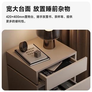 大小户箱型意式 锁防盗收纳床 极简544柜床头保险一体多功带能密码