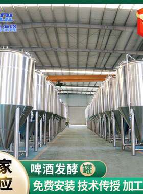 304不锈钢啤酒发酵设备3000l啤酒酿造设备酒厂啤酒酿造发酵设备