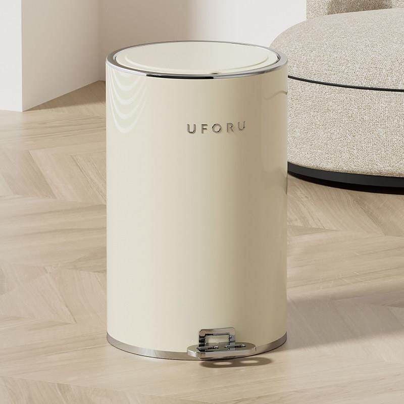 客厅垃圾桶脚踩式带盖轻奢大容量厨房卫生间卧室高档简约家用桶