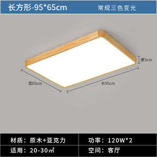 餐厅灯具中山北欧吸顶灯榻榻米料灯日店房间led实木圆形客厅卧室