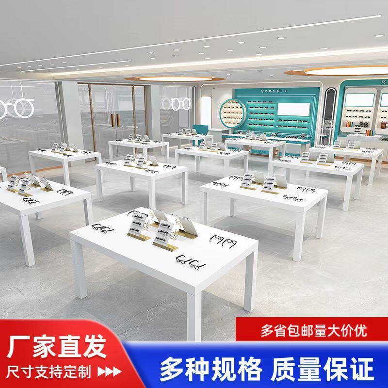 眼镜展示柜烤漆定制实木展示柜中岛柜台墨镜太阳镜专业眼镜展柜台