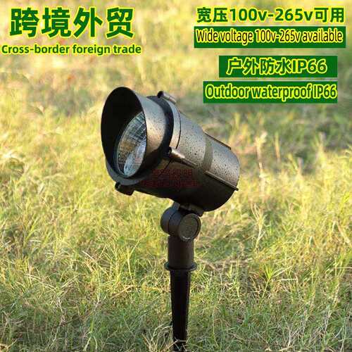 cob插地灯户外防水照树灯庭院园林亮化20w低压24v地插投光灯射灯