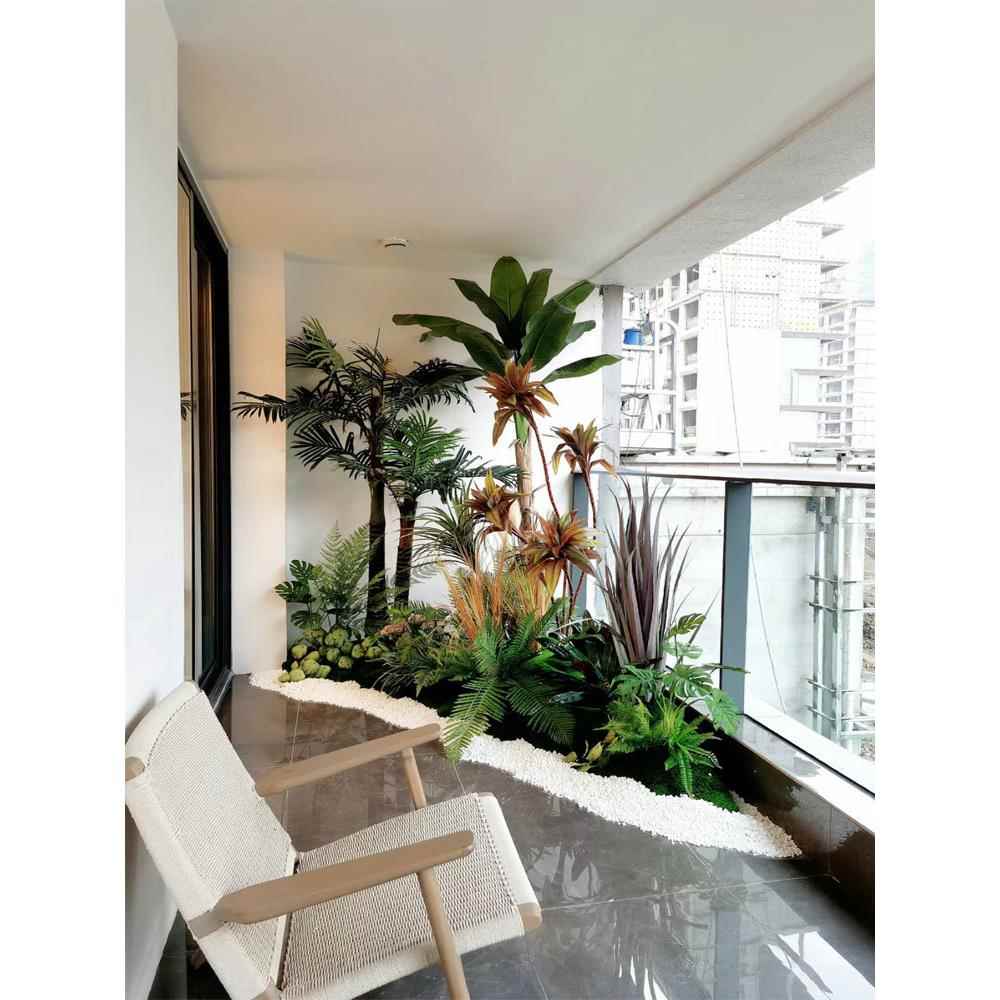 仿真绿植造景景观室内室外楼件mhg-0001梯下摆网红橱真窗饰场景装