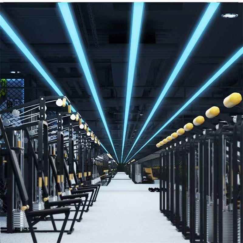 s%无拼接LED缝长条灯服商店铺办952公室健身房长方装用形成套照明