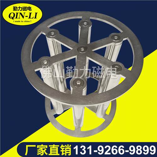 圆形QBN钕铁硼磁力强架 燥力磁铁多管强磁架 干机粉碎机环形磁力