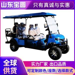 外贸货源电动高尔夫球车2-4-6座看房景区旅游酒店接驳摆渡观光车