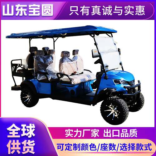 外贸货源电动高尔夫球车2-4-6座看房景区旅游酒店接驳摆渡观光车
