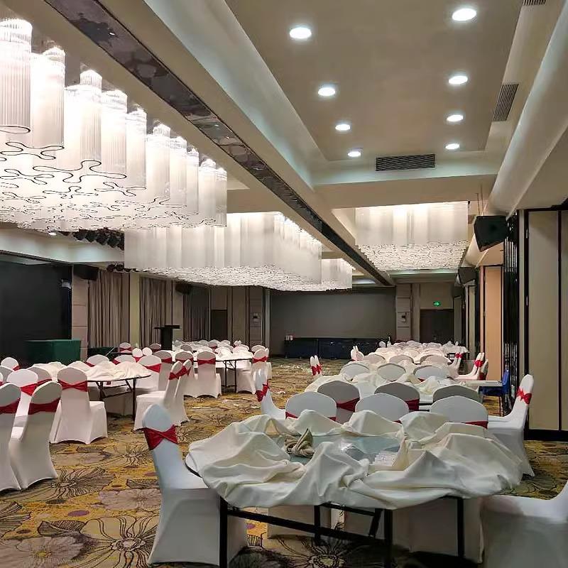 酒店大堂吊灯宴会厅水晶灯大型工程灯具艺术造型灯豪华餐厅吸顶灯
