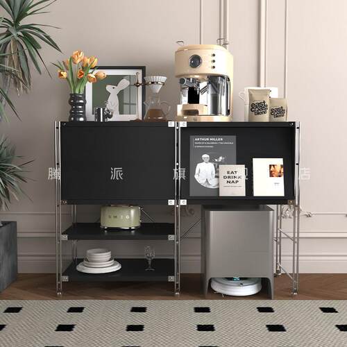 斗柜客厅靠墙收纳包豪斯餐柜中古咖啡柜多功能家用落地沙发边柜