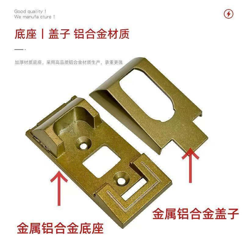 35克杆升级索挂菲款衣柜衣杆固座法兰座定特厚全铝合金衣固定托