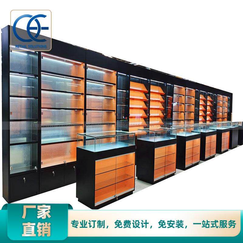 商场便利店烟草展示柜烟柜处理价商用创意设计多层实木玻璃可加工