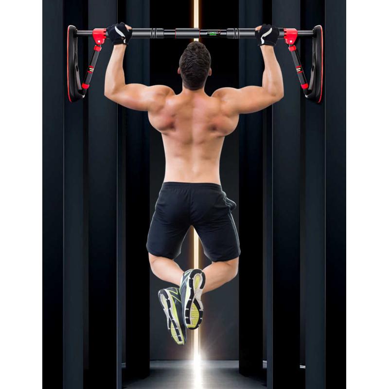 向上打孔单杠体家庭吊环健身大人器吊杆门框家用免拉伸室内引门上