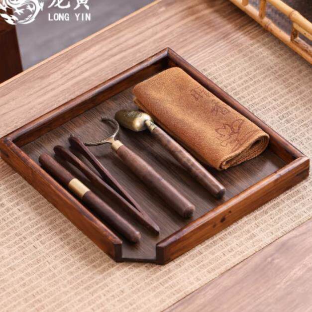普洱茶盒六君子茶具竹制整套茶具茶夹镊子套装功夫茶具配件 普洱