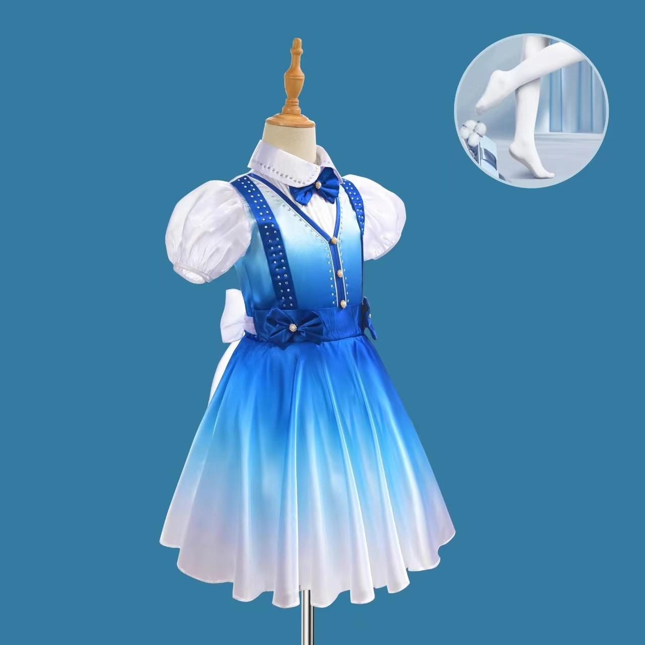 正品六一儿童出服小学生合唱团红舞台装巾儿童演大合唱表演服领舞