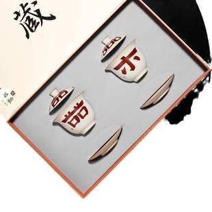 手绘汝窑喜乐三才盖碗茶杯大号带盖单个高档家用茶具泡茶碗