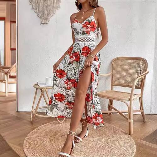 Flower print dress 花朵印花连衣裙