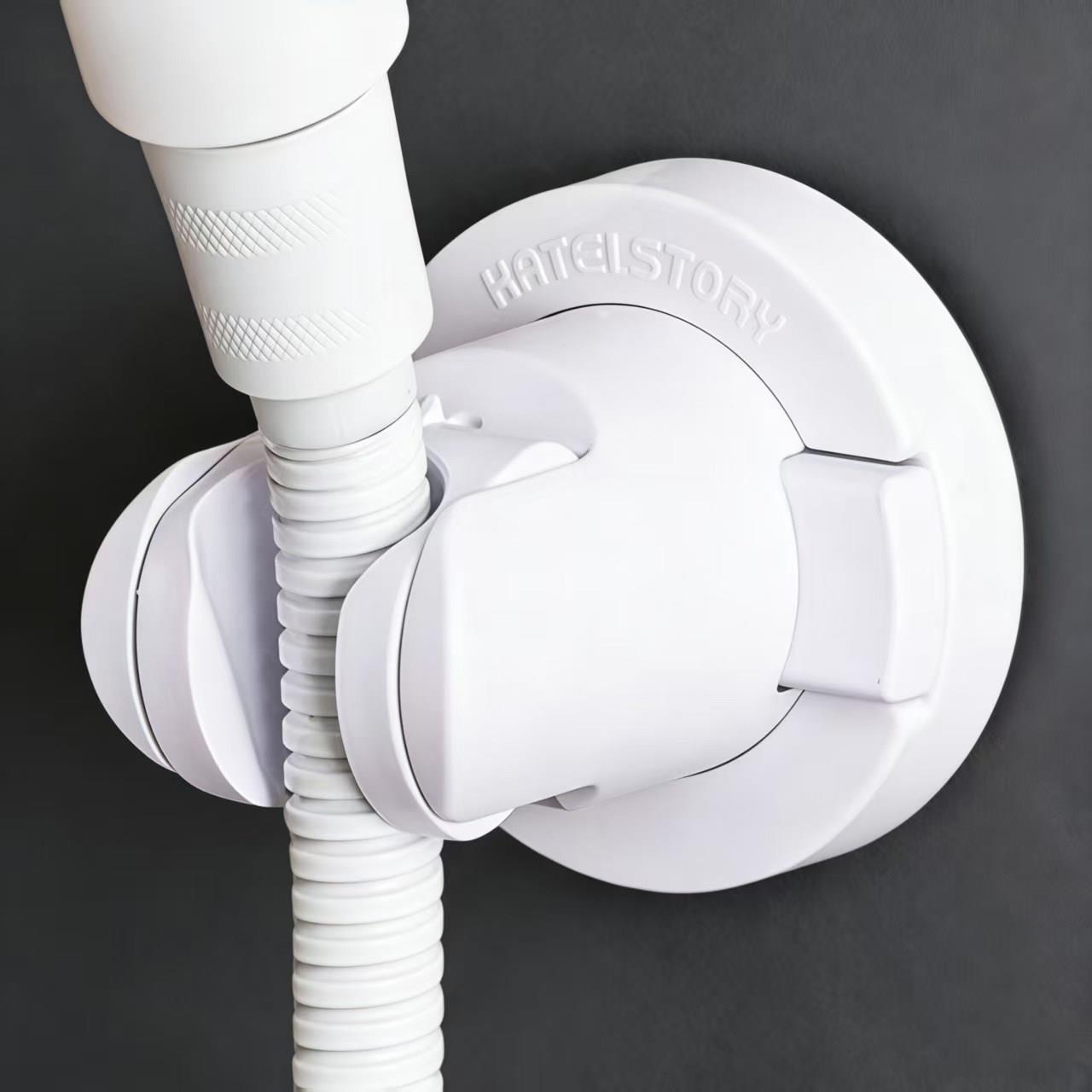 日本吸盘花洒支架家用花洒架固定神器免打孔喷头儿童可移动调节