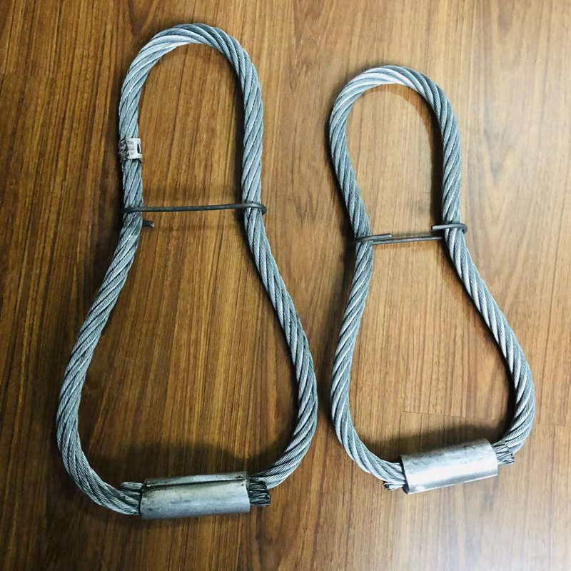 PC吊绳M12M16M18M20钢丝绳吊具钢丝绳吊环螺纹起吊套绳电梯专用