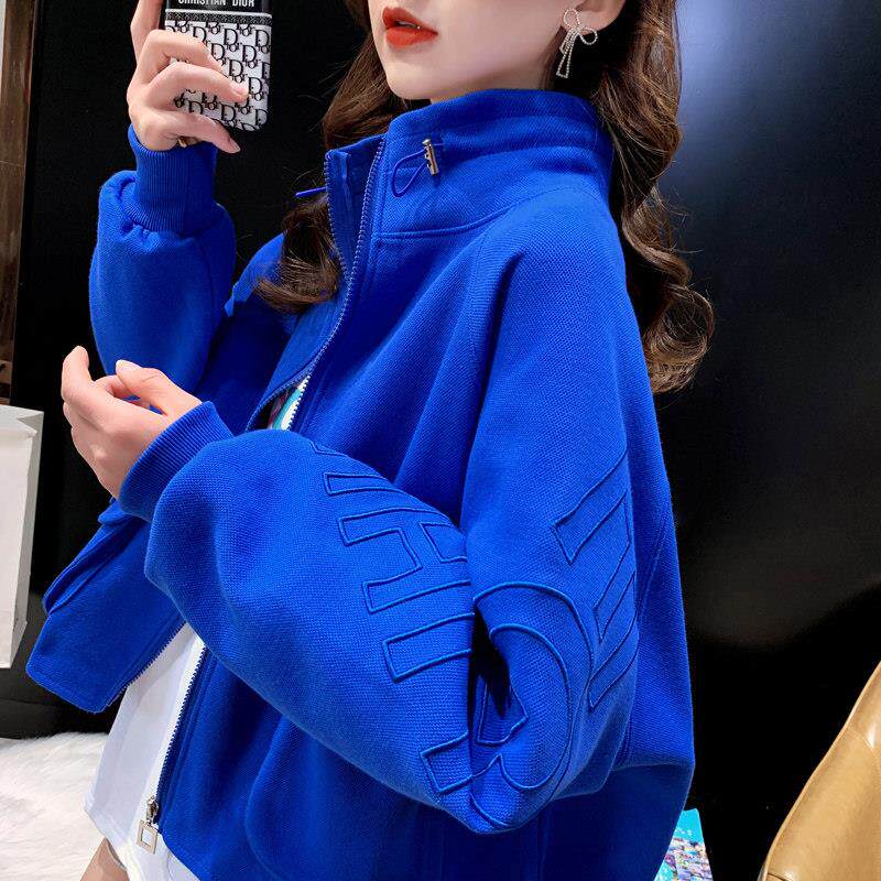 卫衣女春秋薄款2025年新款韩版宽松短款设计感小众开衫上衣外套女