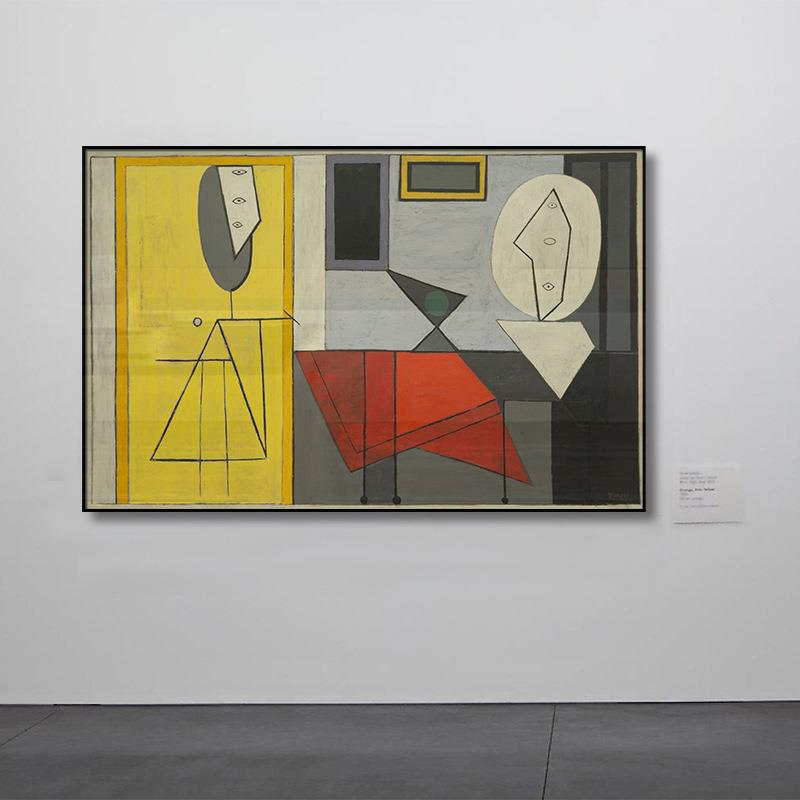 毕加索装饰画后现代抽象大师作品艺术挂画轻奢客厅书房儿童房壁画