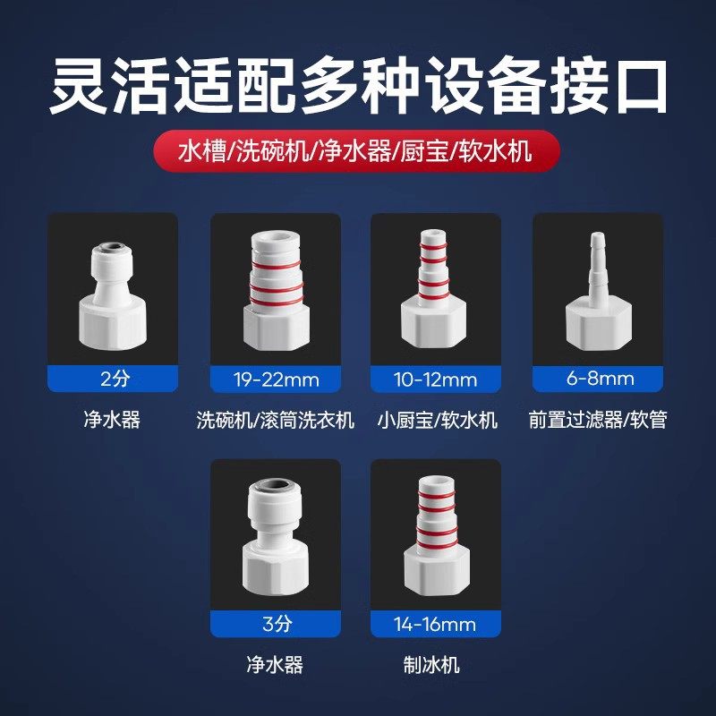 厨房下水管三通洗菜盆水槽下水道排水三头通防返臭神器密封塞接头,家装主材,下水器,淘宝优惠券,粉丝福利购,淘宝优惠卷