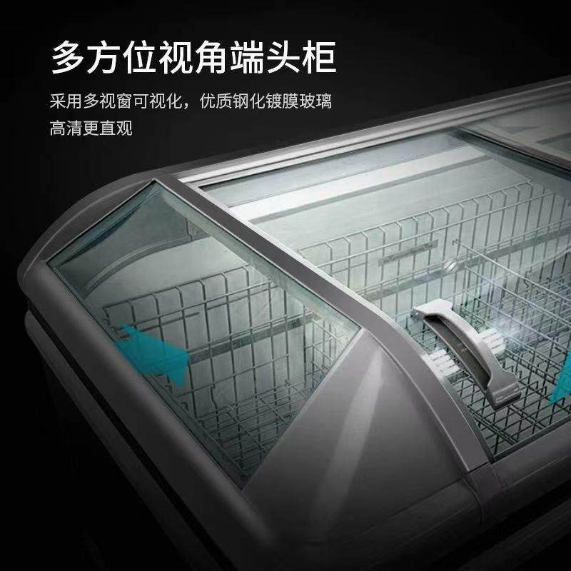 卧式岛柜全自动霜化大容量组合式冷冻柜肉类展示柜冰柜商用冰柜