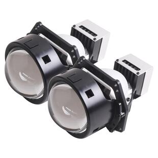 56瓦6000k货车透镜安装 3寸LED双光透镜大灯升级改装 SANVI货车24V