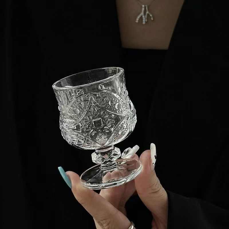 【六只装】白酒杯家用加厚玻璃酒杯高档洋酒烈酒杯一口杯一两矮脚