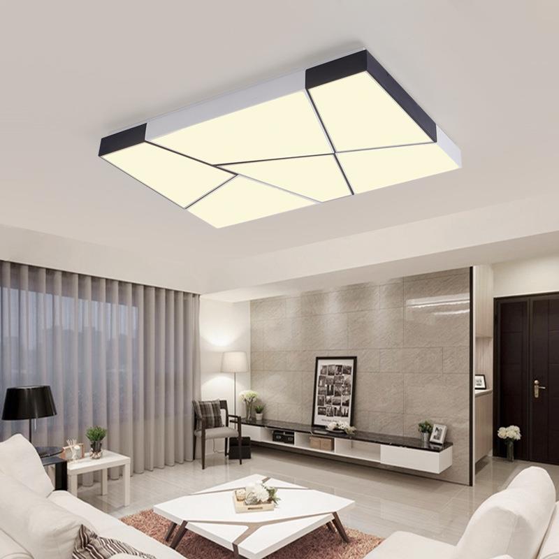 长方形客厅灯简约现代家用高显指le吸灯厅顶卧d室餐JVQ智能灯具超