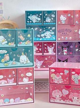 可爱的卡通肉桂狗黑罗马旋律Pacha狗存储盒抽屉桌面文具组织盒