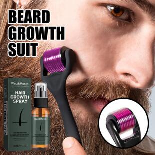 West&Month Beard Spray Set Men's Beard Nourishing and Moistu