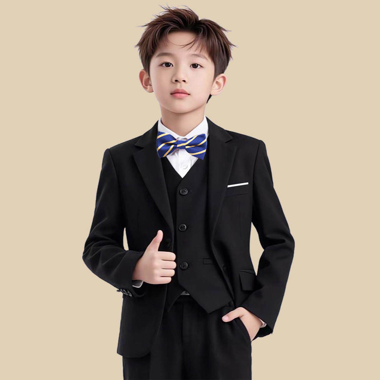 男童西装套装秋冬2026新款儿童主持人礼服男孩钢琴演出服西服外套
