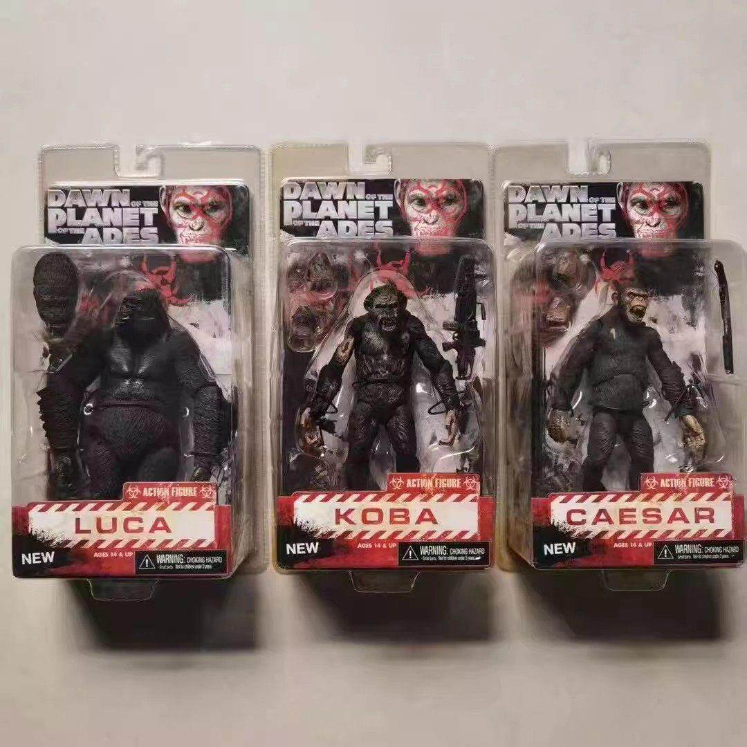 NECA 猩球崛起 凯撒 库巴 卢卡 金刚猴子猩猩可动手办模型摆件