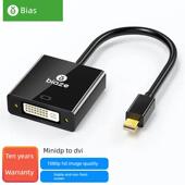 Biaz Minidp到Dvi转换器迷你显示端口适配器电缆扩展显示Zh58