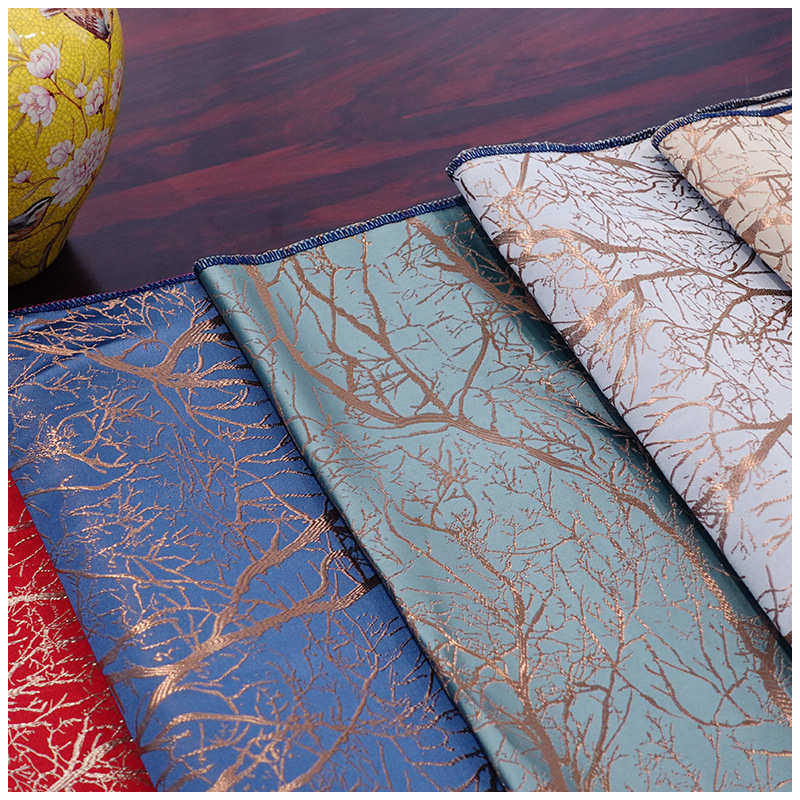 新中式轻奢金黄梧桐高精密提花面料家居抱枕沙发坐垫红木家具面料,纺织面料/辅料/配套,服装花边,淘宝优惠券,粉丝福利购,淘宝优惠卷