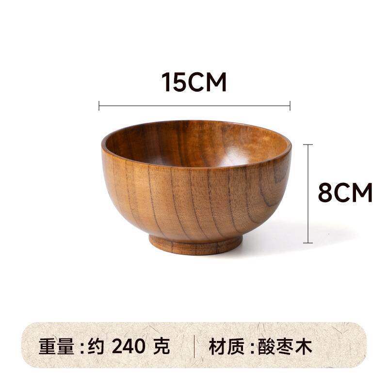 大号木碗专用成人学生汤面沙拉餐具辅食早餐加厚水果碗儿面碗实用