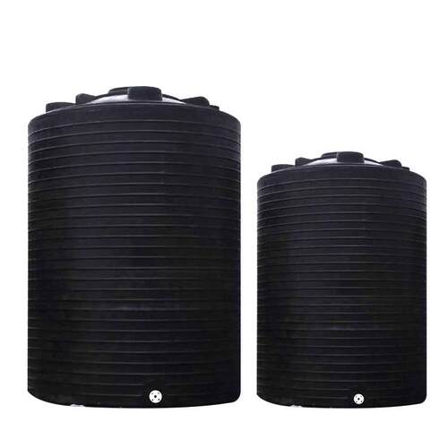 20吨黑色避光塑料储罐高浓度耐腐带液位计化工储罐酸碱化工搅拌桶