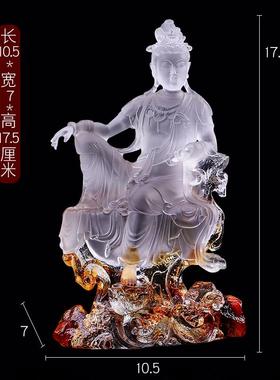正品璃观世音观自在菩琉佛像居家用奉供佛堂寺院禅意可定萨制自在