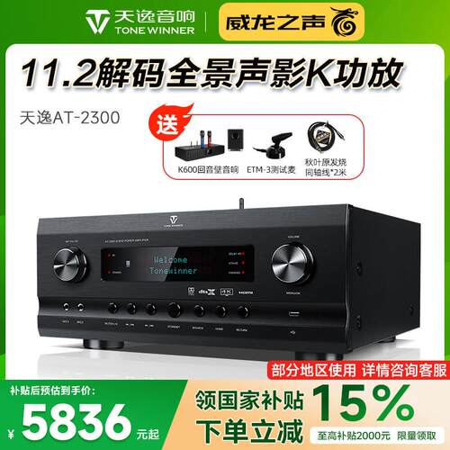Winner/天逸 AT-2300 PRO家庭影院全景声功放影KTV数字专业All