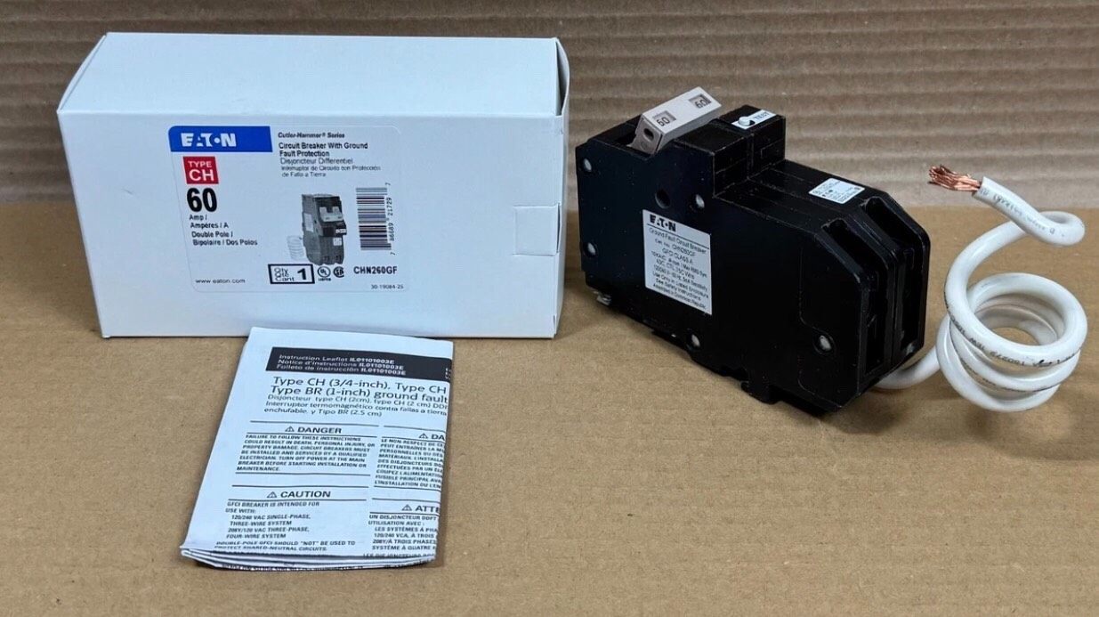 新 Eaton CH CHN260GF 2 极 60 安培