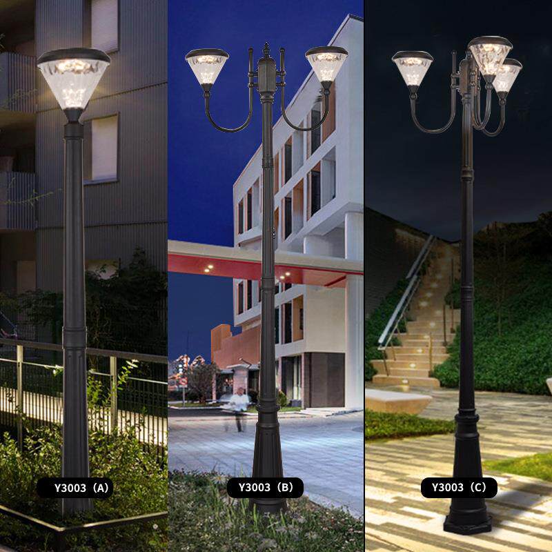 户外led太阳能庭院灯公园花园市政工程道路照明别墅双头三头路灯