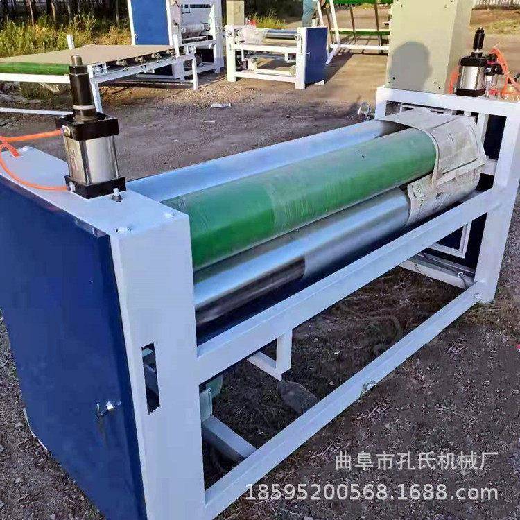 全自动数控板材双面过胶机 1320型涂布上胶机 木皮大板滾胶机