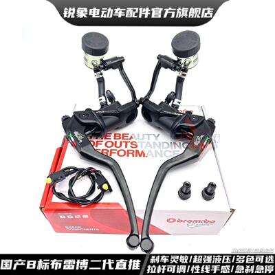 国产布雷博二代直推RCS上泵电动车电动机车改装液压碟煞鲍鱼螃蟹