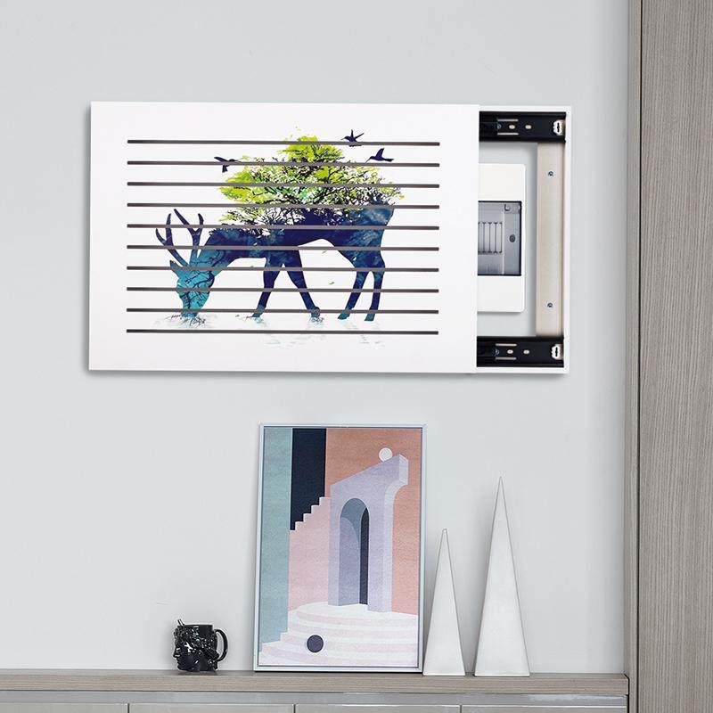 06YM新款电表箱装饰画轻奢电箱盖板简约电闸箱遮挡箱弱电箱装饰免,家居饰品,现代装饰画,淘宝优惠券,粉丝福利购,淘宝优惠卷