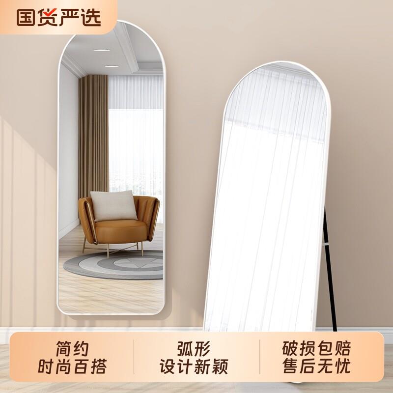 全身镜卧室挂墙全身镜女生全身镜家用立体ins风壁挂落地镜可移动