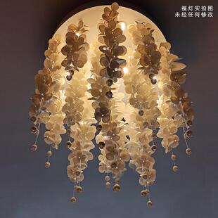 全铜高档喜庆酒店客房卧室吊灯餐厅店铺商用造型灯轻奢结婚房间灯