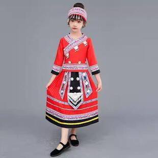 正品新款儿童仡佬族民族服装男女童装佬幼儿园仡族饰舞蹈服演出竹